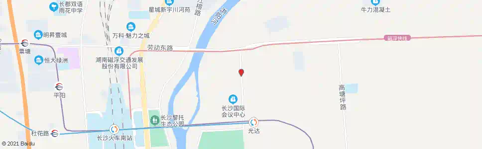 长沙国展路学园西路口_公交站地图_长沙公交_妙搜公交查询2025