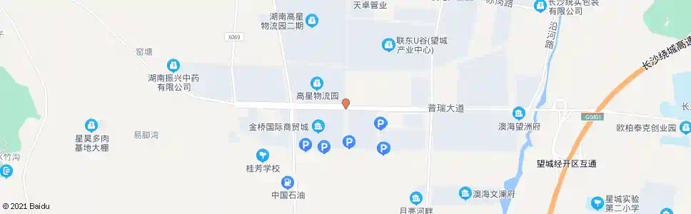 长沙金桥国际食品城_公交站地图_长沙公交_妙搜公交查询2025