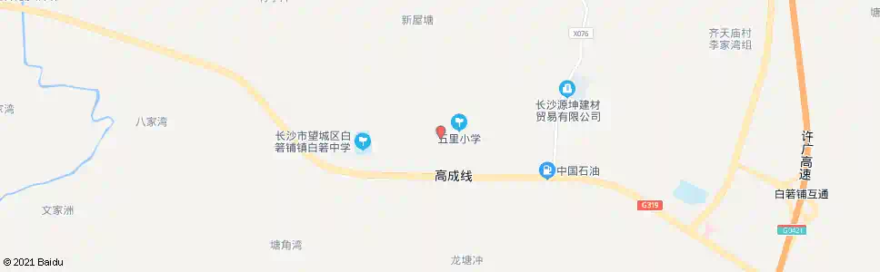 长沙白箬铺镇_公交站地图_长沙公交_妙搜公交查询2025