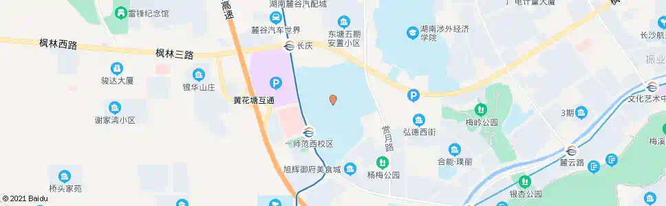 长沙一师范_公交站地图_长沙公交_妙搜公交查询2025