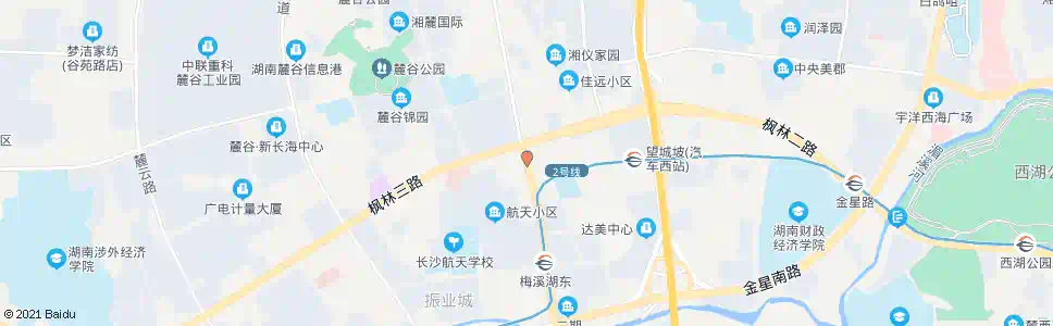 长沙麓景路枫林路口_公交站地图_长沙公交_妙搜公交查询2025