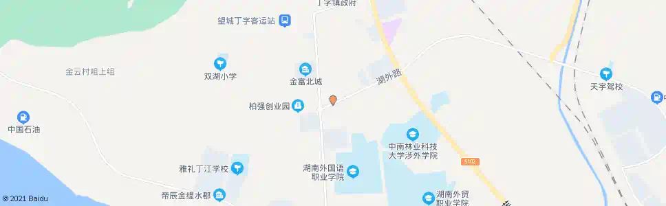 长沙湖外路口_公交站地图_长沙公交_妙搜公交查询2025