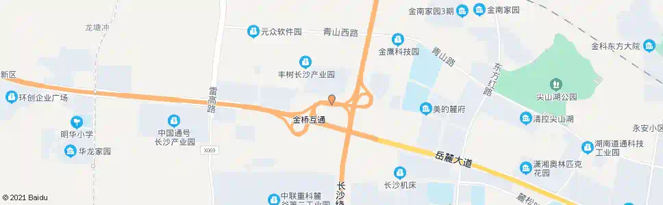 长沙金桥_公交站地图_长沙公交_妙搜公交查询2025