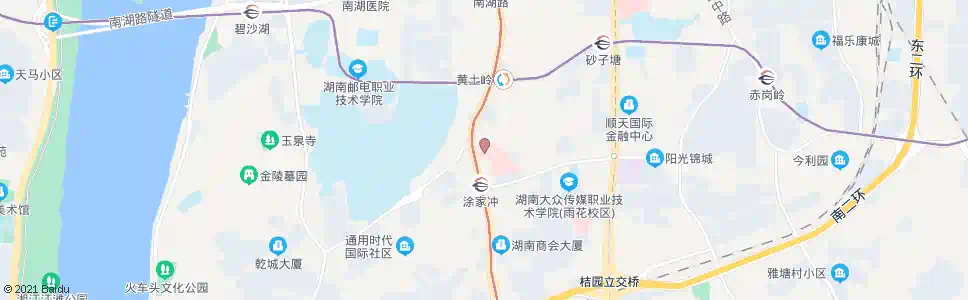 长沙省第二人民医院(涂家冲)_公交站地图_长沙公交_妙搜公交查询2025