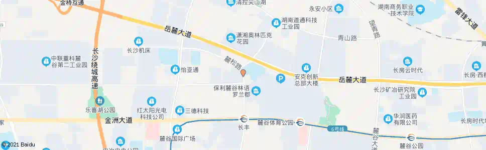 长沙林语路麓松路口_公交站地图_长沙公交_妙搜公交查询2025