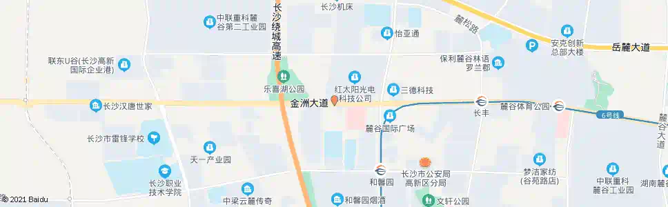 长沙桐梓坡路嘉运路口_公交站地图_长沙公交_妙搜公交查询2025