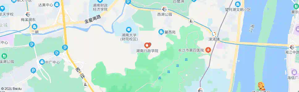 长沙省委党校_公交站地图_长沙公交_妙搜公交查询2025