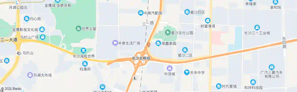 长沙蝴蝶谷_公交站地图_长沙公交_妙搜公交查询2025