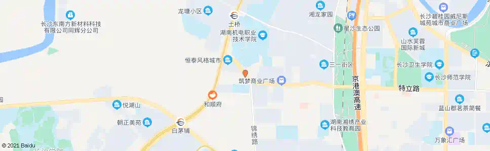 长沙锦绣路口_公交站地图_长沙公交_妙搜公交查询2025