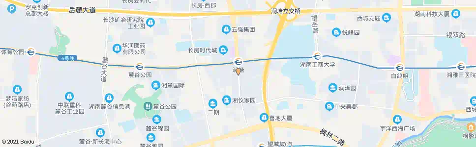 长沙桐梓坡路南桥路口_公交站地图_长沙公交_妙搜公交查询2025