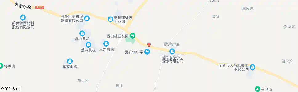 长沙夏铎铺中学_公交站地图_长沙公交_妙搜公交查询2025