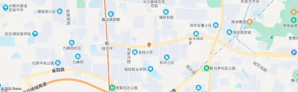 长沙时代阳光大道石碑路口_公交站地图_长沙公交_妙搜公交查询2025