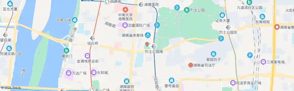 长沙省展览馆_公交站地图_长沙公交_妙搜公交查询2025