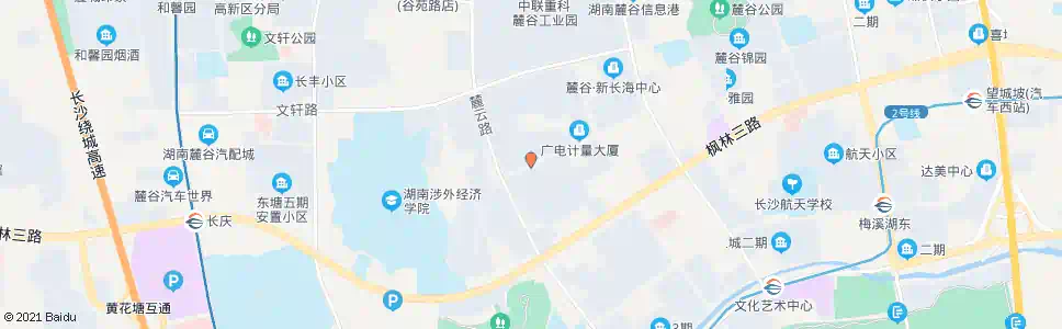 长沙咸嘉湖西路麓云路口_公交站地图_长沙公交_妙搜公交查询2025