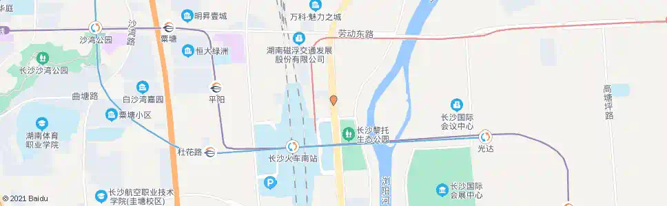 长沙东山街道_公交站地图_长沙公交_妙搜公交查询2025