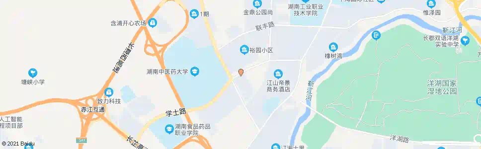 长沙象嘴路学士路口(洋湖时代)_公交站地图_长沙公交_妙搜公交查询2025