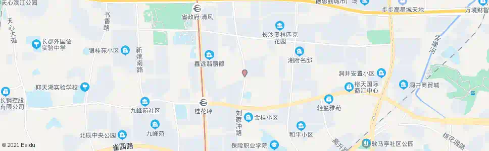 长沙桂庄社区_公交站地图_长沙公交_妙搜公交查询2025