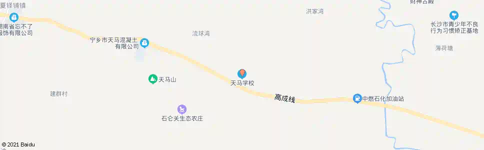 长沙天马学校_公交站地图_长沙公交_妙搜公交查询2025