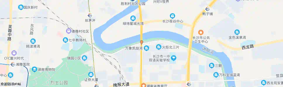 长沙浏阳河大道东二环线路口_公交站地图_长沙公交_妙搜公交查询2025