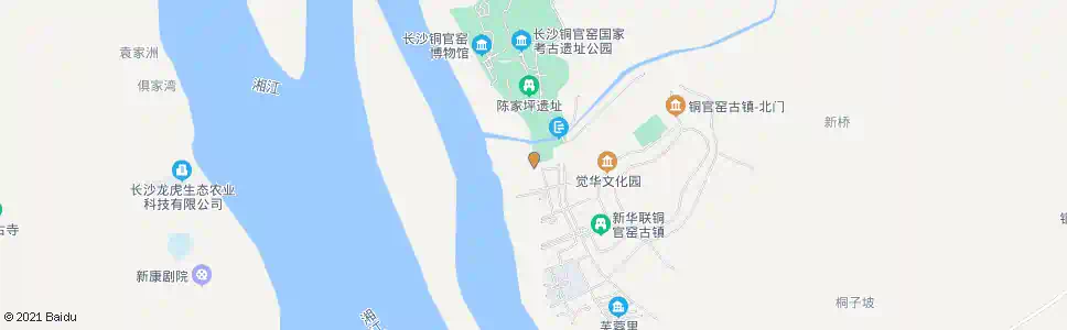长沙铜官窑遗址公园_公交站地图_长沙公交_妙搜公交查询2025