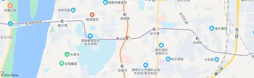 长沙黄土岭站_公交站地图_长沙公交_妙搜公交查询2025