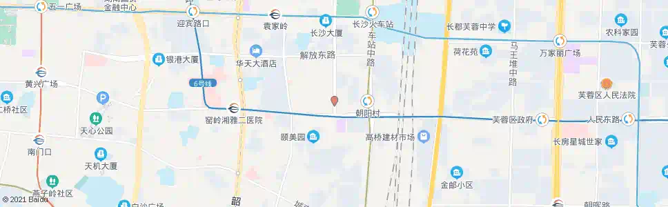 长沙朝阳路_公交站地图_长沙公交_妙搜公交查询2025