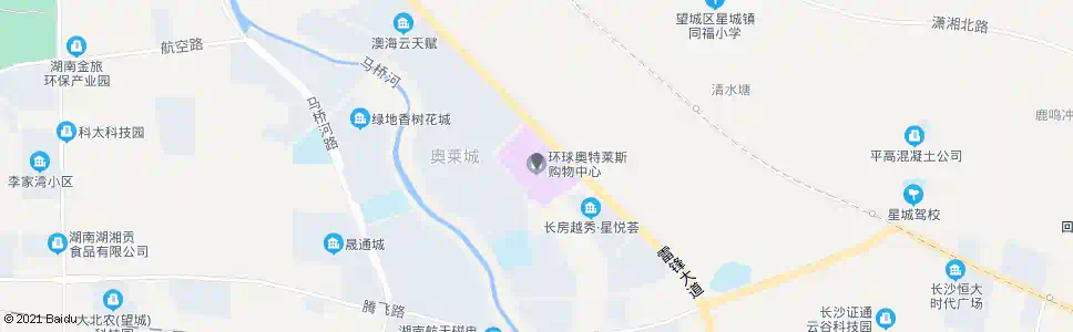 长沙望城环球奥特莱斯_公交站地图_长沙公交_妙搜公交查询2025