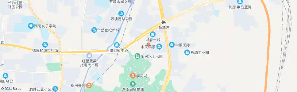 长沙省植物园社区_公交站地图_长沙公交_妙搜公交查询2025