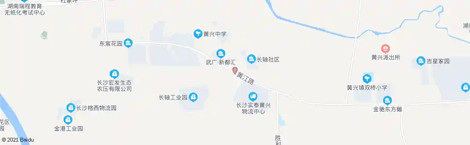 长沙树新路黄江大道口_公交站地图_长沙公交_妙搜公交查询2025