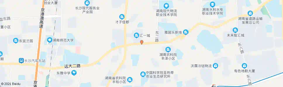 长沙农科院北门_公交站地图_长沙公交_妙搜公交查询2025