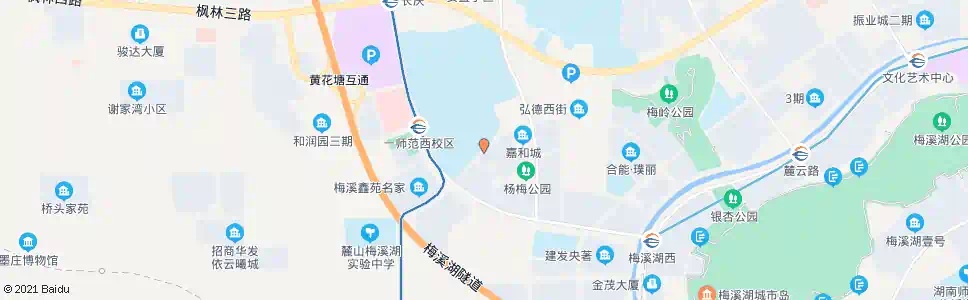 长沙看云路踏雪路口_公交站地图_长沙公交_妙搜公交查询2025