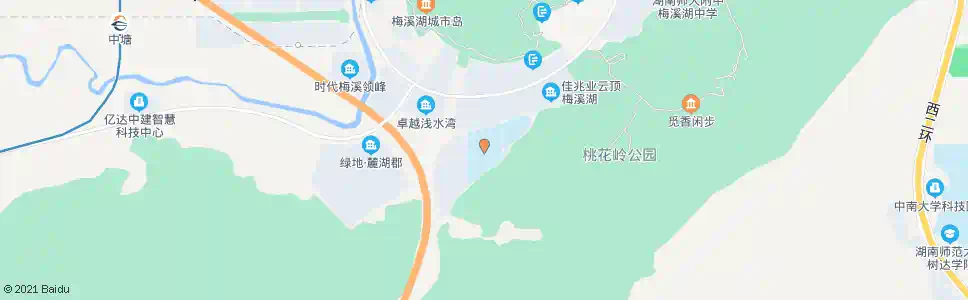 长沙周南梅溪湖中学东_公交站地图_长沙公交_妙搜公交查询2025