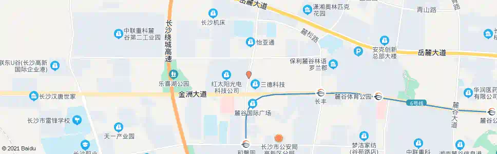 长沙东方红路桐梓坡路口_公交站地图_长沙公交_妙搜公交查询2025