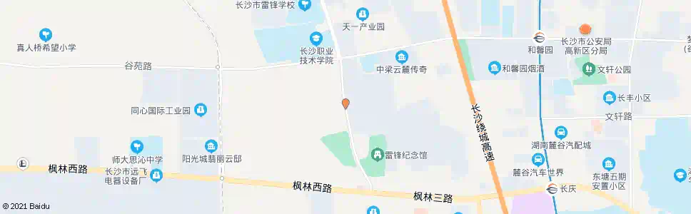长沙乌山路口_公交站地图_长沙公交_妙搜公交查询2025