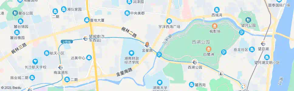 长沙金星西路口_公交站地图_长沙公交_妙搜公交查询2025