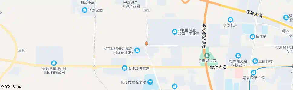 长沙望雷路林语路口_公交站地图_长沙公交_妙搜公交查询2025