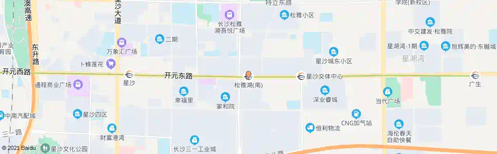 长沙松雅站_公交站地图_长沙公交_妙搜公交查询2025