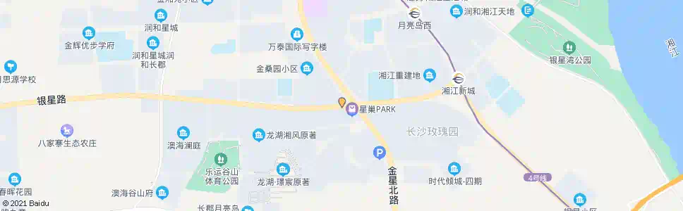 长沙坦山路金星路口_公交站地图_长沙公交_妙搜公交查询2025