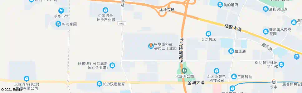 长沙中联重科第二工业园_公交站地图_长沙公交_妙搜公交查询2025