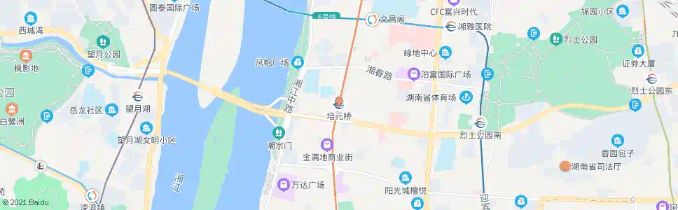 长沙培元桥_公交站地图_长沙公交_妙搜公交查询2025