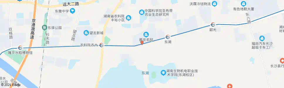 长沙合平村_公交站地图_长沙公交_妙搜公交查询2025