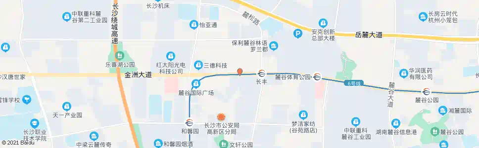 长沙桐梓坡路麓松路口_公交站地图_长沙公交_妙搜公交查询2025
