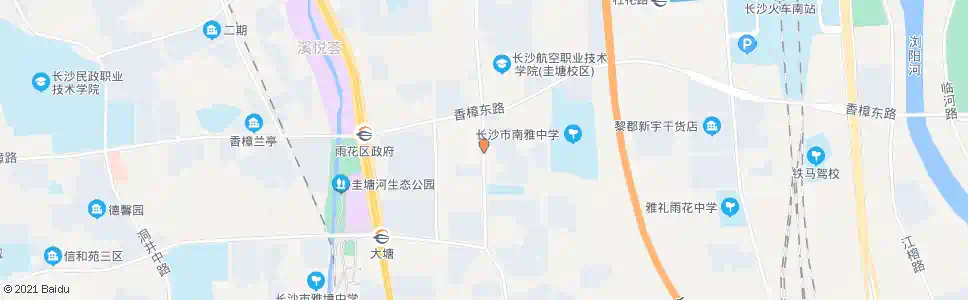 长沙中南院_公交站地图_长沙公交_妙搜公交查询2025