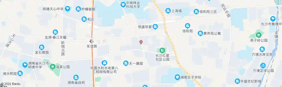 长沙林大路友谊路口_公交站地图_长沙公交_妙搜公交查询2025