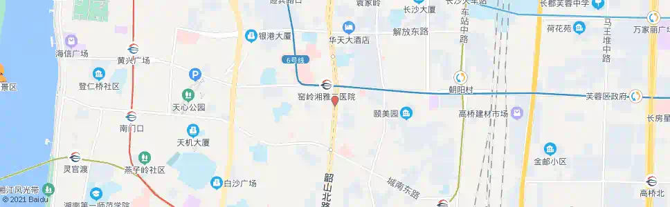 长沙窑岭南_公交站地图_长沙公交_妙搜公交查询2025