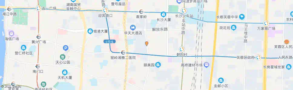 长沙人民路口北_公交站地图_长沙公交_妙搜公交查询2025