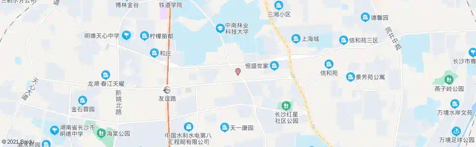 长沙木莲路口_公交站地图_长沙公交_妙搜公交查询2025