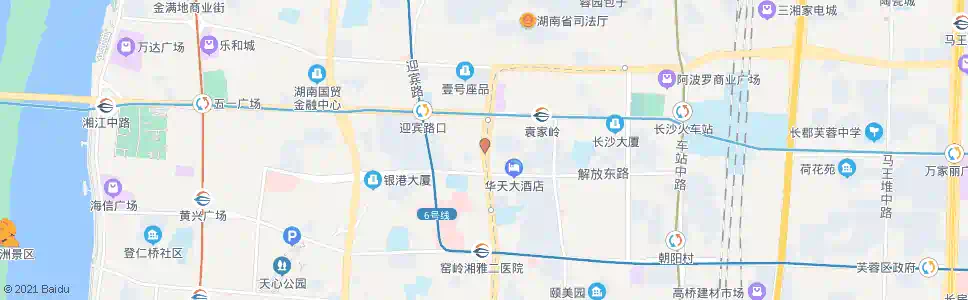 长沙袁家岭南_公交站地图_长沙公交_妙搜公交查询2025