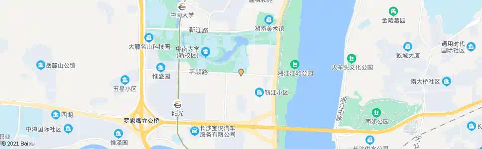 长沙丰顺路麻园路口_公交站地图_长沙公交_妙搜公交查询2025
