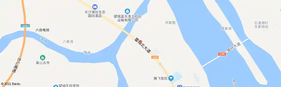 长沙沩水桥南_公交站地图_长沙公交_妙搜公交查询2025